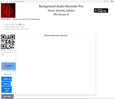 Background Audio Recorder Pro android App screenshot 1